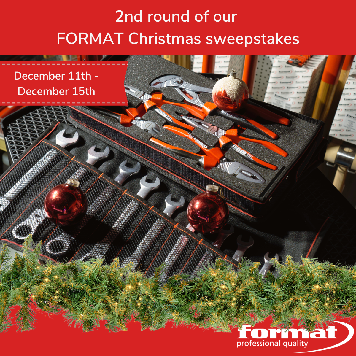 Our big FORMAT Christmas sweepstake enters its 2nd round!