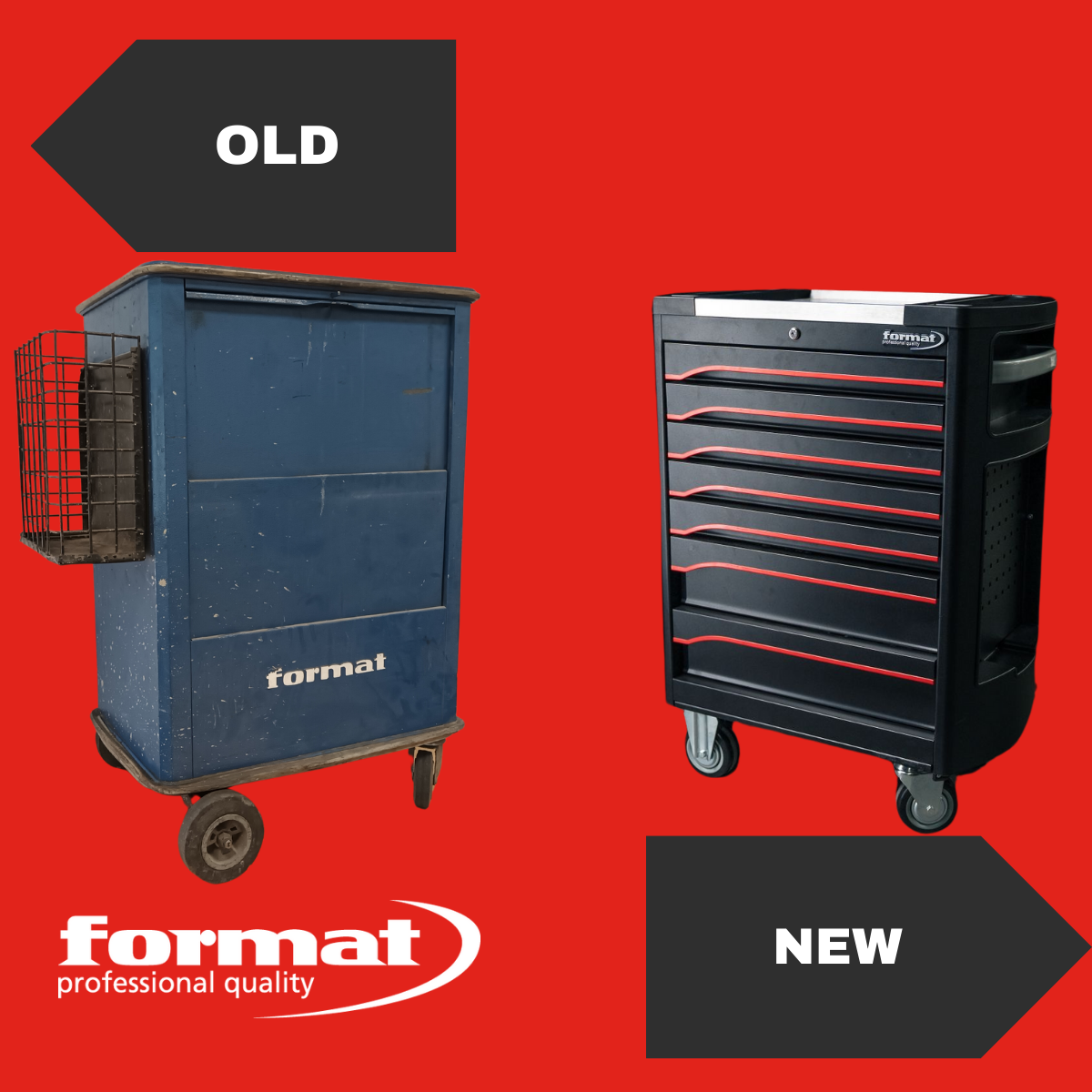Wózek warsztatowy FORMAT – „Zmieniony design z niezmienną jakością”