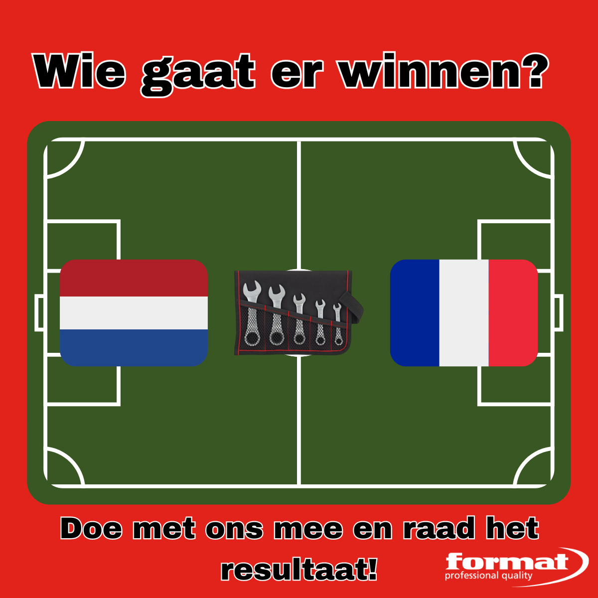Wie wint de wedstrijd tussen Nederland en Frankrijk?